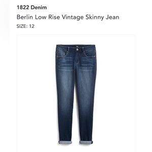 STITCH FIX - 1822 Denim Berlin Low Rise Vintage Skinny Jean